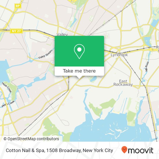 Cotton Nail & Spa, 1508 Broadway map