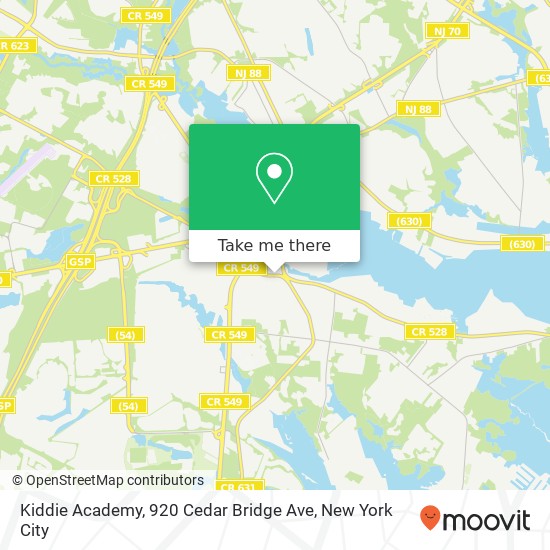 Kiddie Academy, 920 Cedar Bridge Ave map