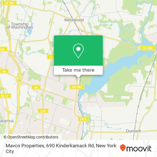 Mavco Properties, 690 Kinderkamack Rd map