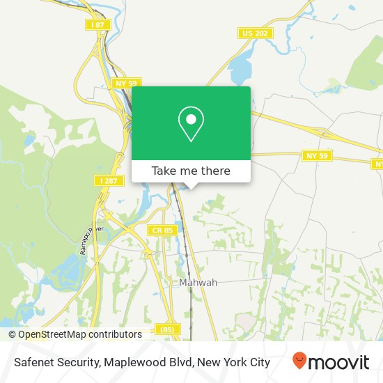 Mapa de Safenet Security, Maplewood Blvd