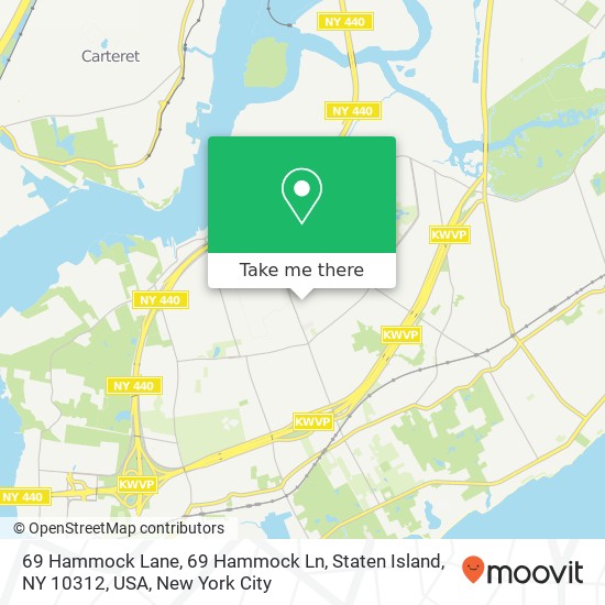 69 Hammock Lane, 69 Hammock Ln, Staten Island, NY 10312, USA map