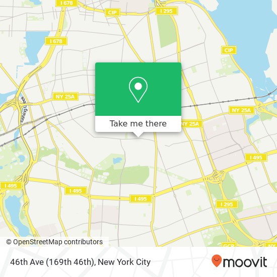 Mapa de 46th Ave (169th 46th), Flushing, NY 11358