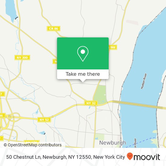 Mapa de 50 Chestnut Ln, Newburgh, NY 12550