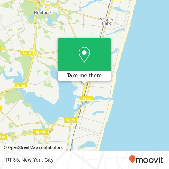 Mapa de RT-35, Neptune City, NJ 07753