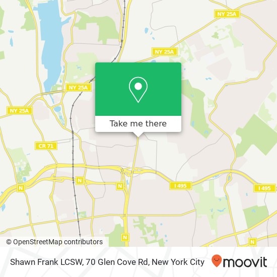 Shawn Frank LCSW, 70 Glen Cove Rd map