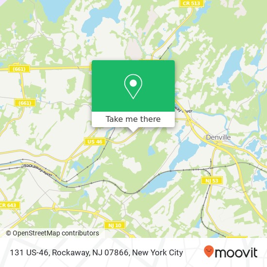 Mapa de 131 US-46, Rockaway, NJ 07866
