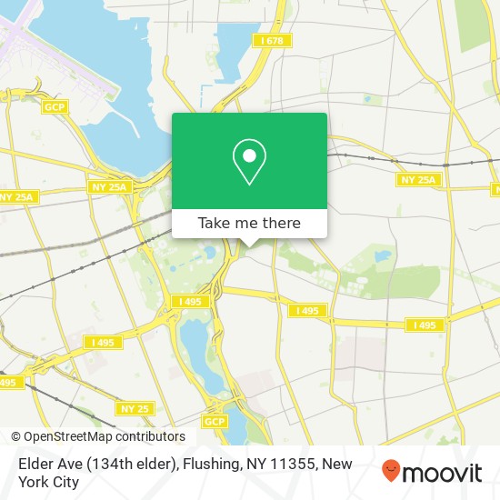 Elder Ave (134th elder), Flushing, NY 11355 map