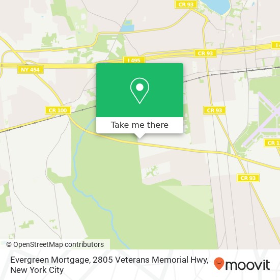 Mapa de Evergreen Mortgage, 2805 Veterans Memorial Hwy