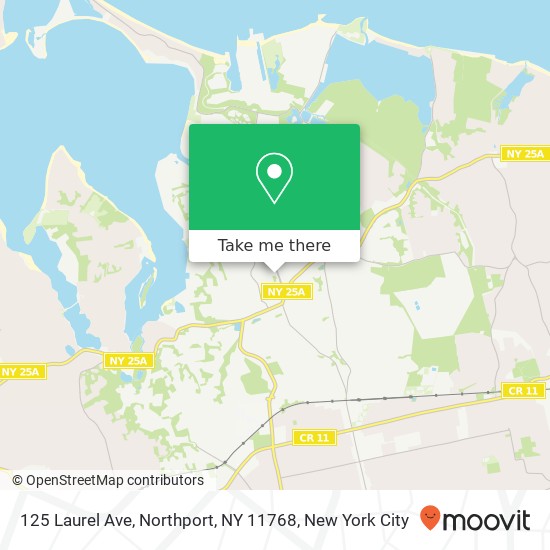 Mapa de 125 Laurel Ave, Northport, NY 11768