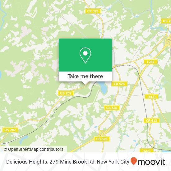 Mapa de Delicious Heights, 279 Mine Brook Rd