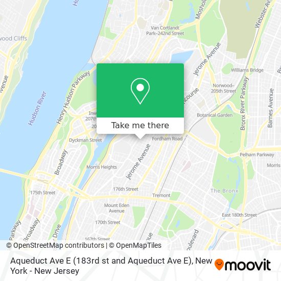 Mapa de Aqueduct Ave E (183rd st and Aqueduct Ave E)