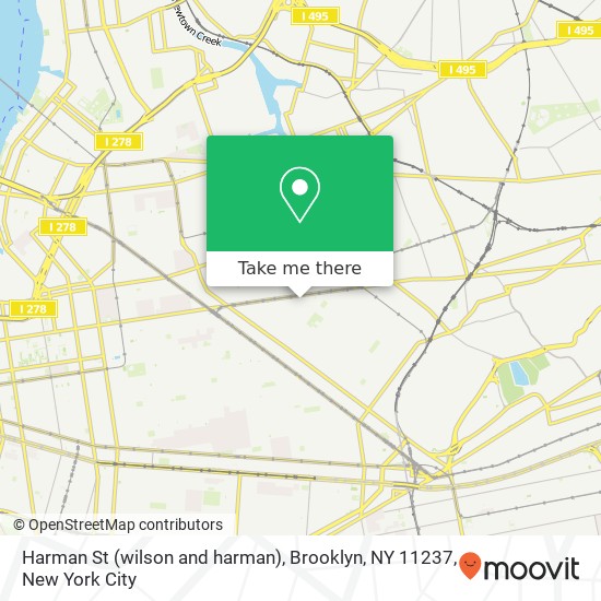 Harman St (wilson and harman), Brooklyn, NY 11237 map