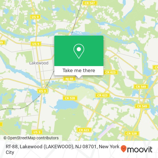 RT-88, Lakewood (LAKEWOOD), NJ 08701 map