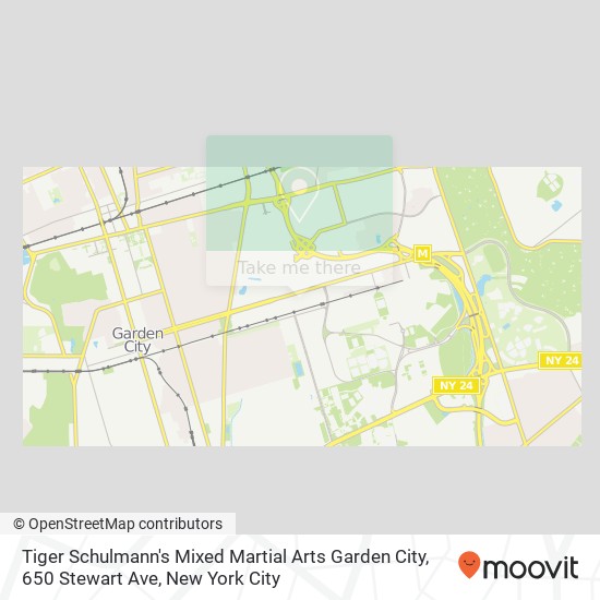 Mapa de Tiger Schulmann's Mixed Martial Arts Garden City, 650 Stewart Ave