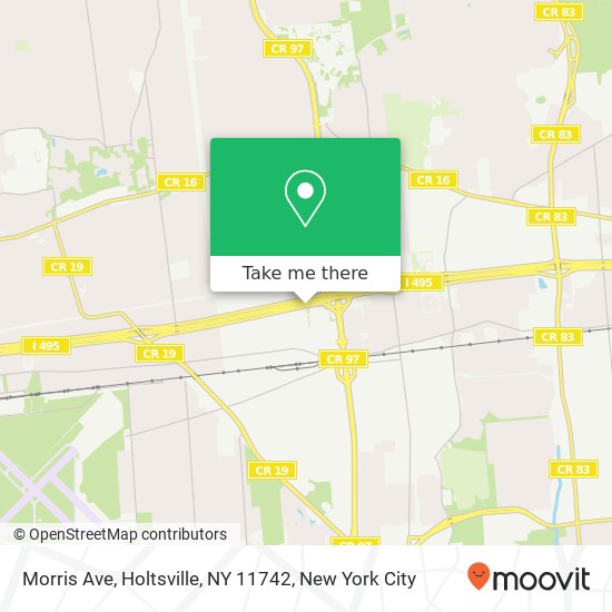 Mapa de Morris Ave, Holtsville, NY 11742