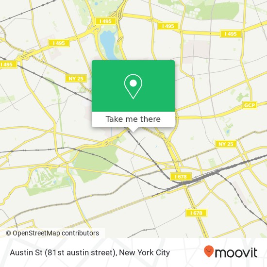 Mapa de Austin St (81st austin street), Kew Gardens, NY 11415