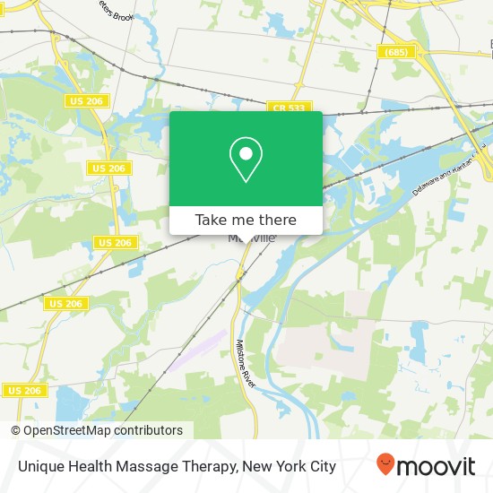 Mapa de Unique Health Massage Therapy, 240 S Main St