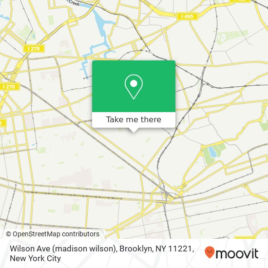 Wilson Ave (madison wilson), Brooklyn, NY 11221 map