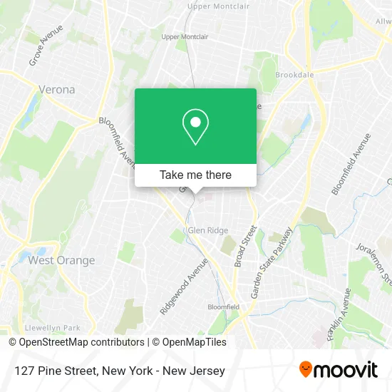 127 Pine Street map