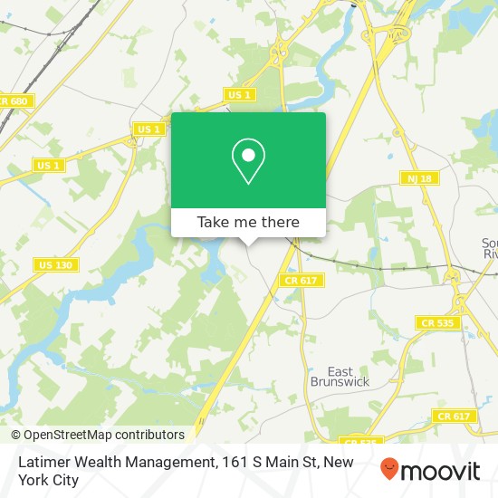 Mapa de Latimer Wealth Management, 161 S Main St