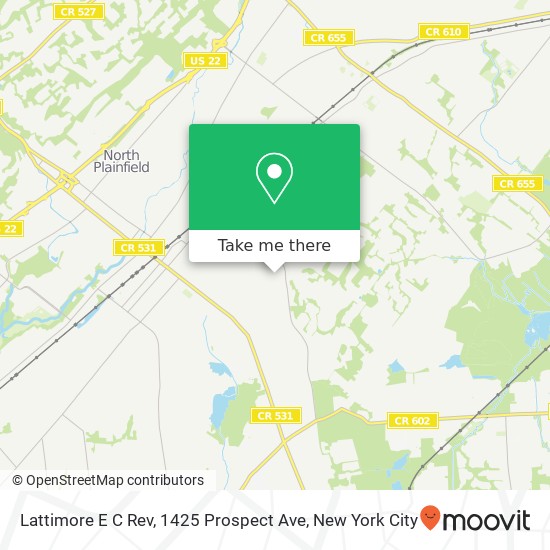Lattimore E C Rev, 1425 Prospect Ave map