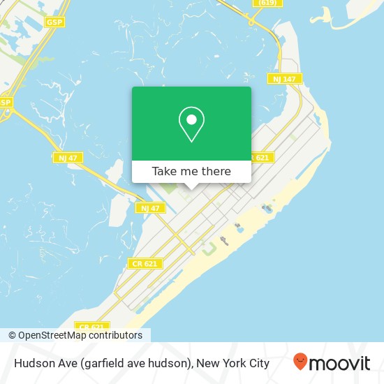 Hudson Ave (garfield ave hudson), Wildwood, NJ 08260 map