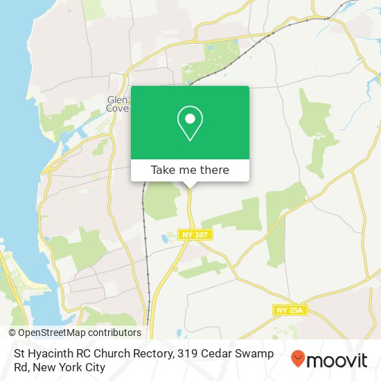 Mapa de St Hyacinth RC Church Rectory, 319 Cedar Swamp Rd