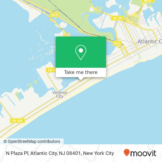 N Plaza Pl, Atlantic City, NJ 08401 map