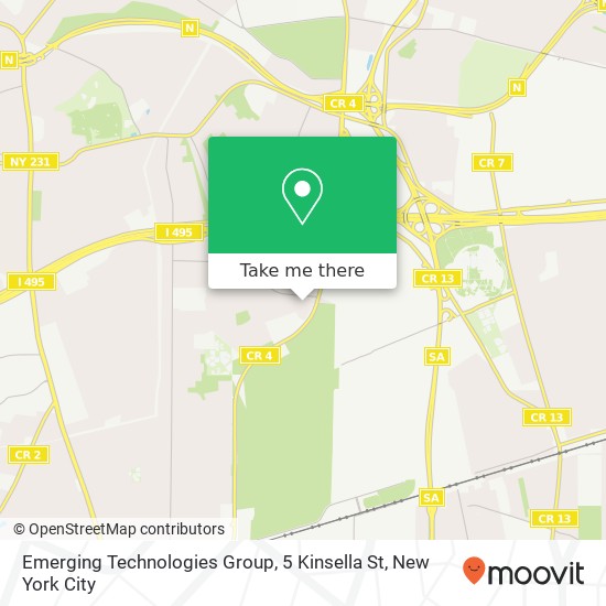 Emerging Technologies Group, 5 Kinsella St map