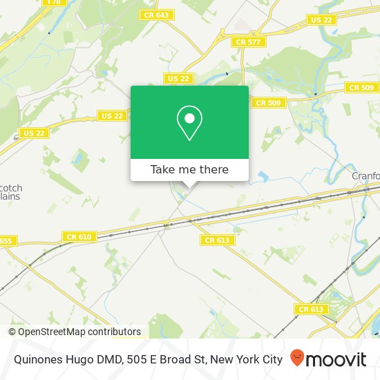Quinones Hugo DMD, 505 E Broad St map