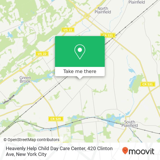 Mapa de Heavenly Help Child Day Care Center, 420 Clinton Ave