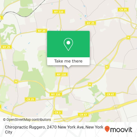 Mapa de Chiropractic Ruggero, 2470 New York Ave