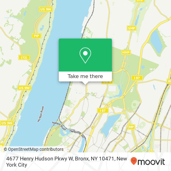 4677 Henry Hudson Pkwy W, Bronx, NY 10471 map