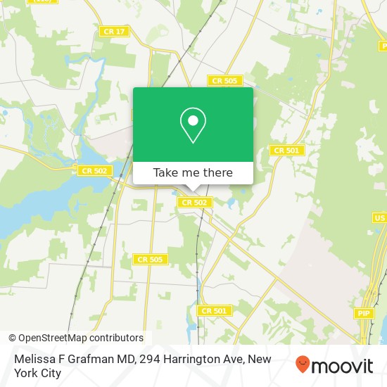 Melissa F Grafman MD, 294 Harrington Ave map