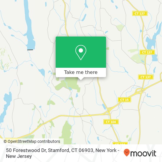 50 Forestwood Dr, Stamford, CT 06903 map