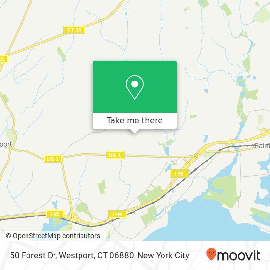 50 Forest Dr, Westport, CT 06880 map