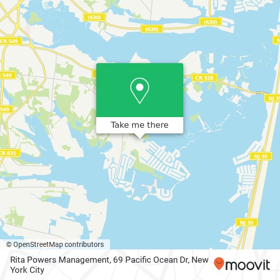 Mapa de Rita Powers Management, 69 Pacific Ocean Dr