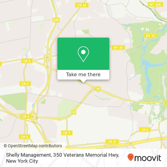 Mapa de Shelly Management, 350 Veterans Memorial Hwy