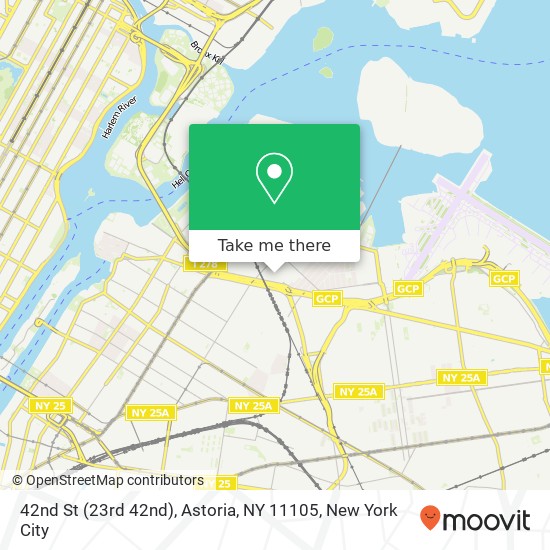 Mapa de 42nd St (23rd 42nd), Astoria, NY 11105
