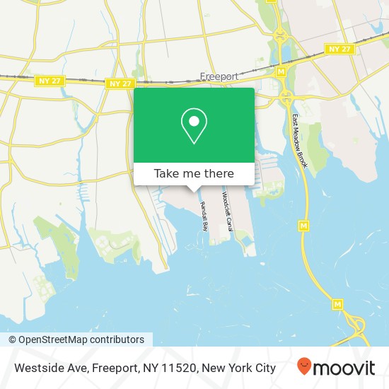 Mapa de Westside Ave, Freeport, NY 11520