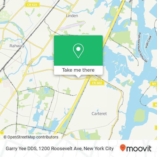 Mapa de Garry Yee DDS, 1200 Roosevelt Ave