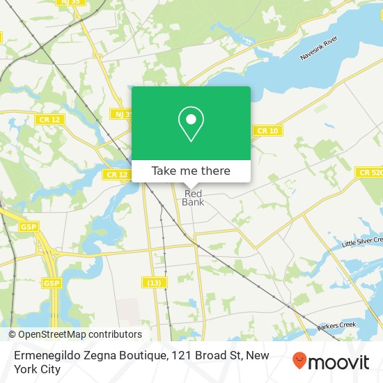 Mapa de Ermenegildo Zegna Boutique, 121 Broad St
