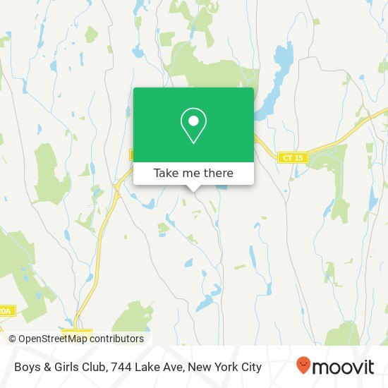 Mapa de Boys & Girls Club, 744 Lake Ave