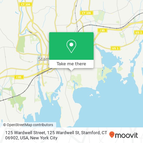 125 Wardwell Street, 125 Wardwell St, Stamford, CT 06902, USA map