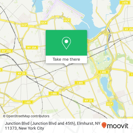 Junction Blvd (Junction Blvd and 45th), Elmhurst, NY 11373 map