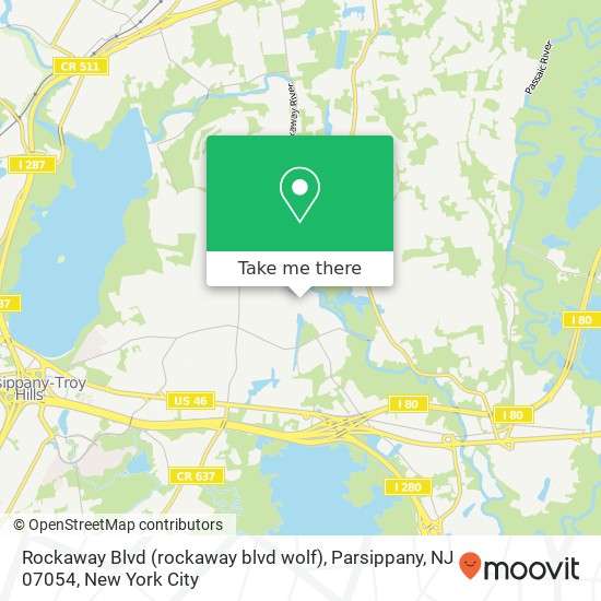 Rockaway Blvd (rockaway blvd wolf), Parsippany, NJ 07054 map