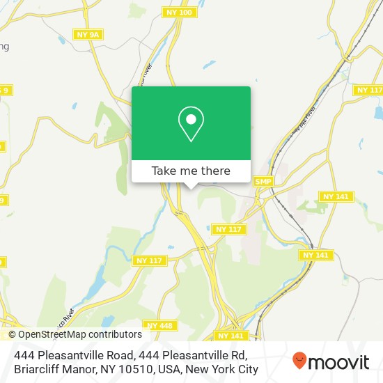 Mapa de 444 Pleasantville Road, 444 Pleasantville Rd, Briarcliff Manor, NY 10510, USA