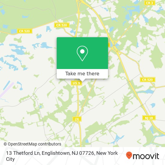 13 Thetford Ln, Englishtown, NJ 07726 map