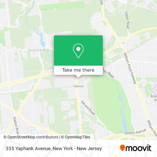 Mapa de 335 Yaphank Avenue