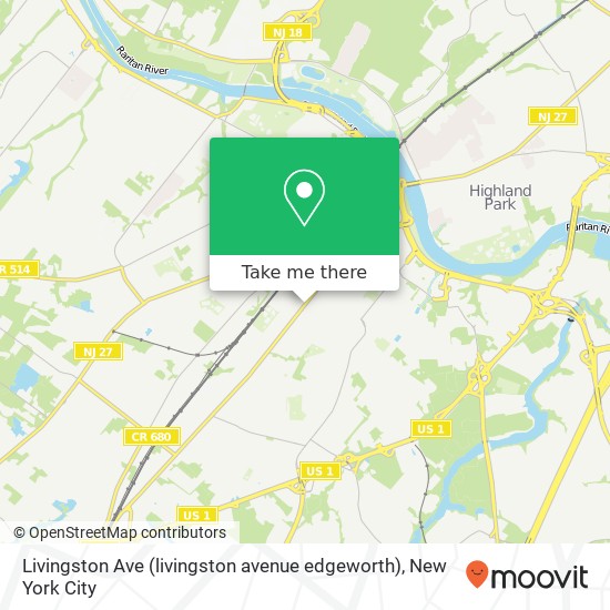 Mapa de Livingston Ave (livingston avenue edgeworth), New Brunswick, NJ 08901